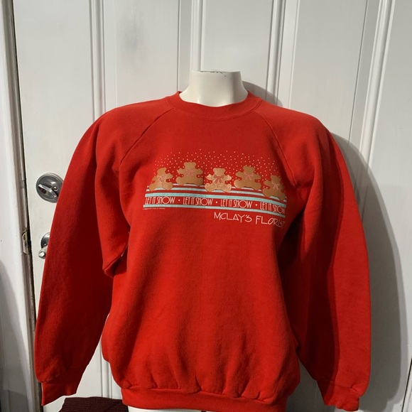 Vintage Mclay's Florist Christmas sweatshirt size XL. - Picture 2 of 8